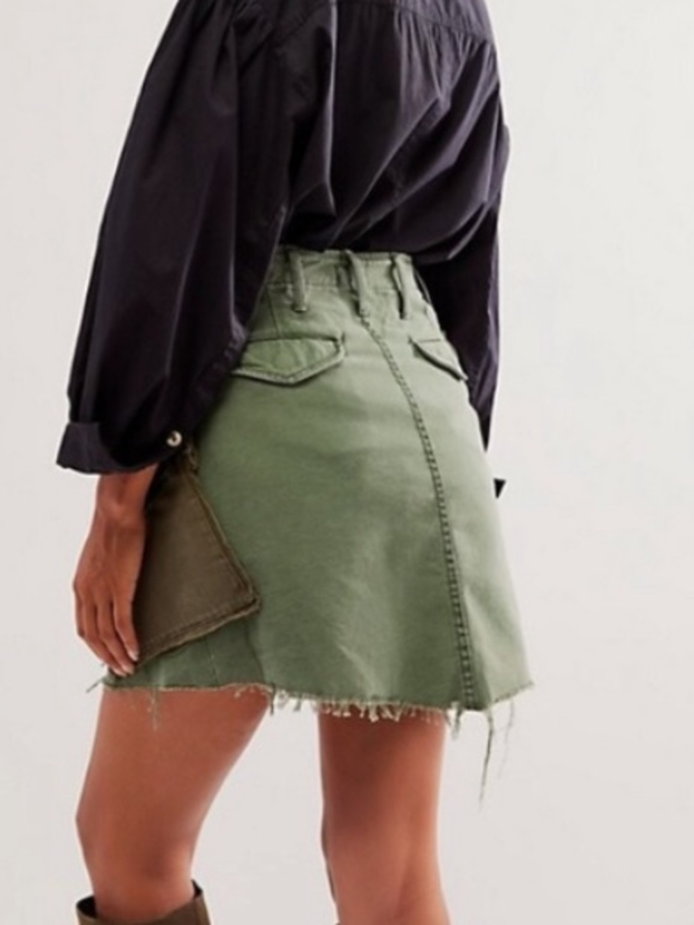 MOTHER The G.I. Jane Mini Skirt 24 - Picture 2 of 6